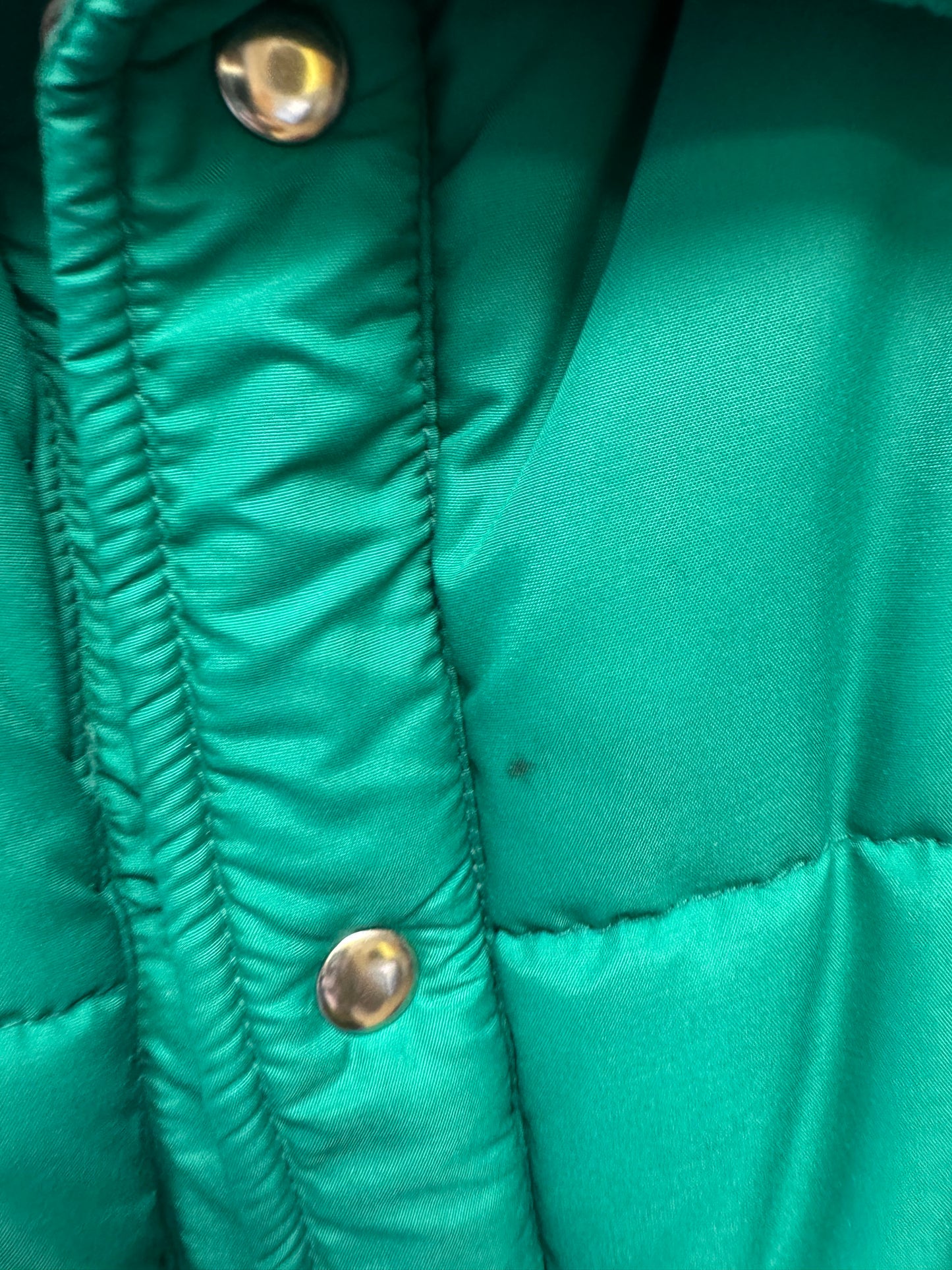 Vintage Cevas 70s/80s Green Puffer Vest, size L