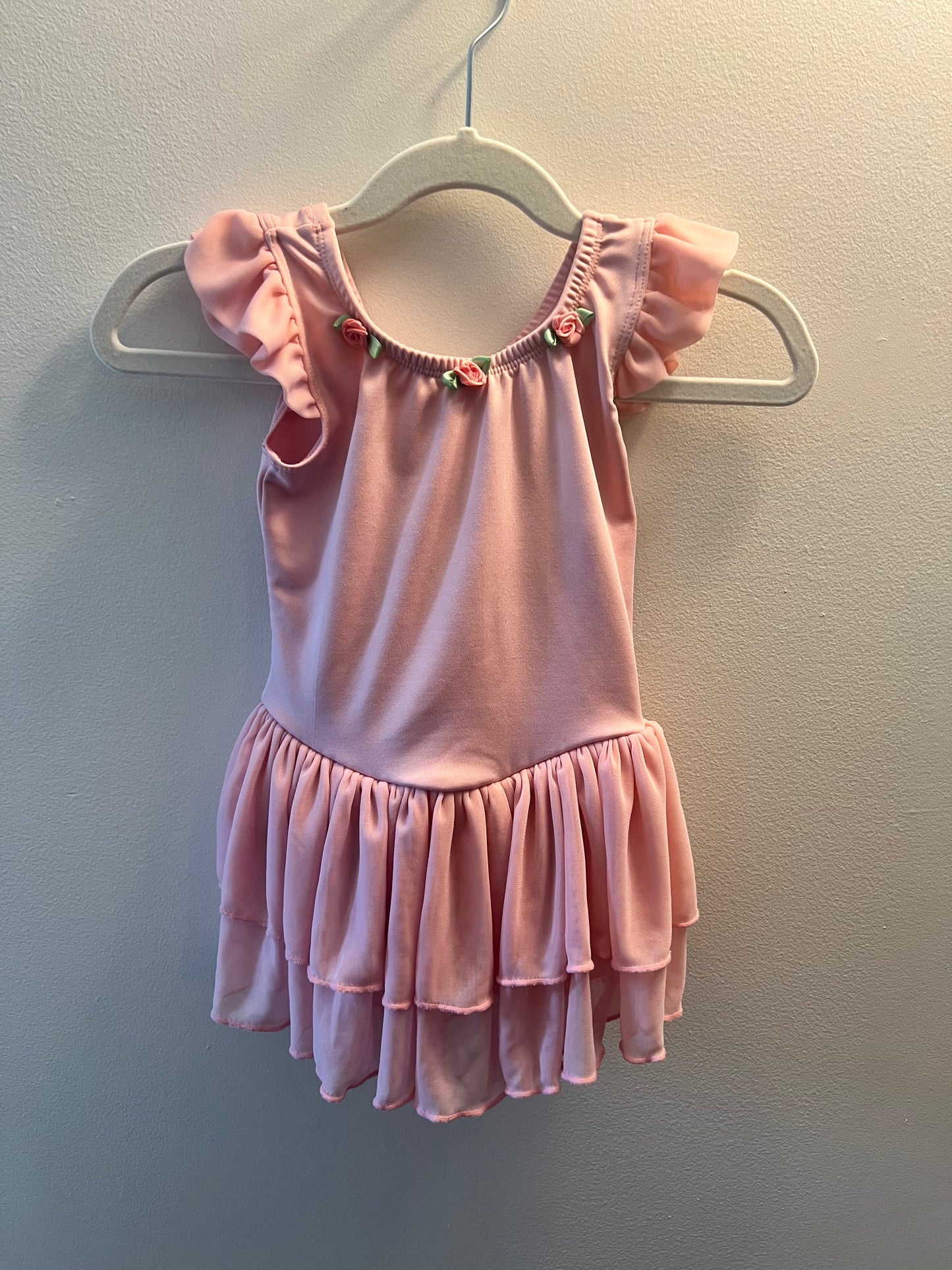 Pink Girls Body Wrappers Leotard size 3/4