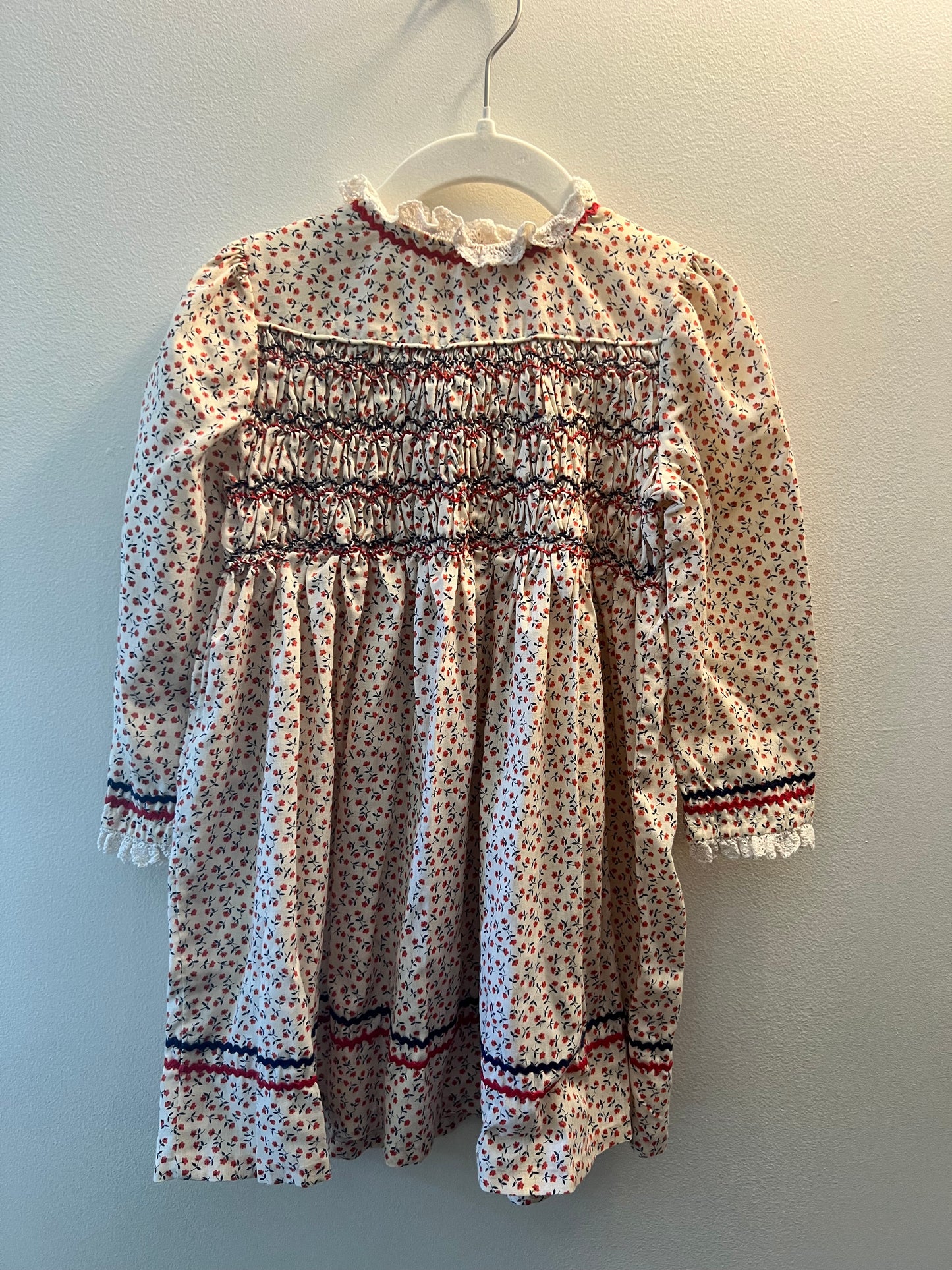 Polly Flinders Vintage 70s Girls Dress - size 4