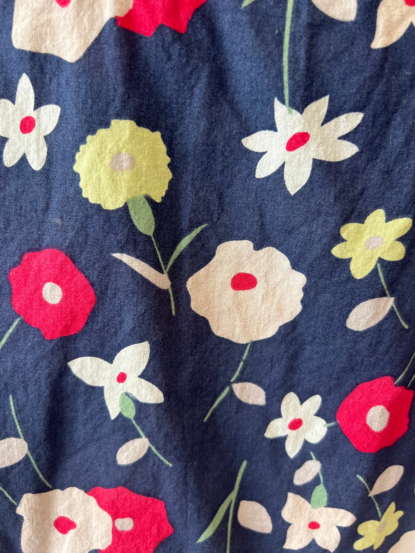 Boden Navy Blue Floral Top, size s