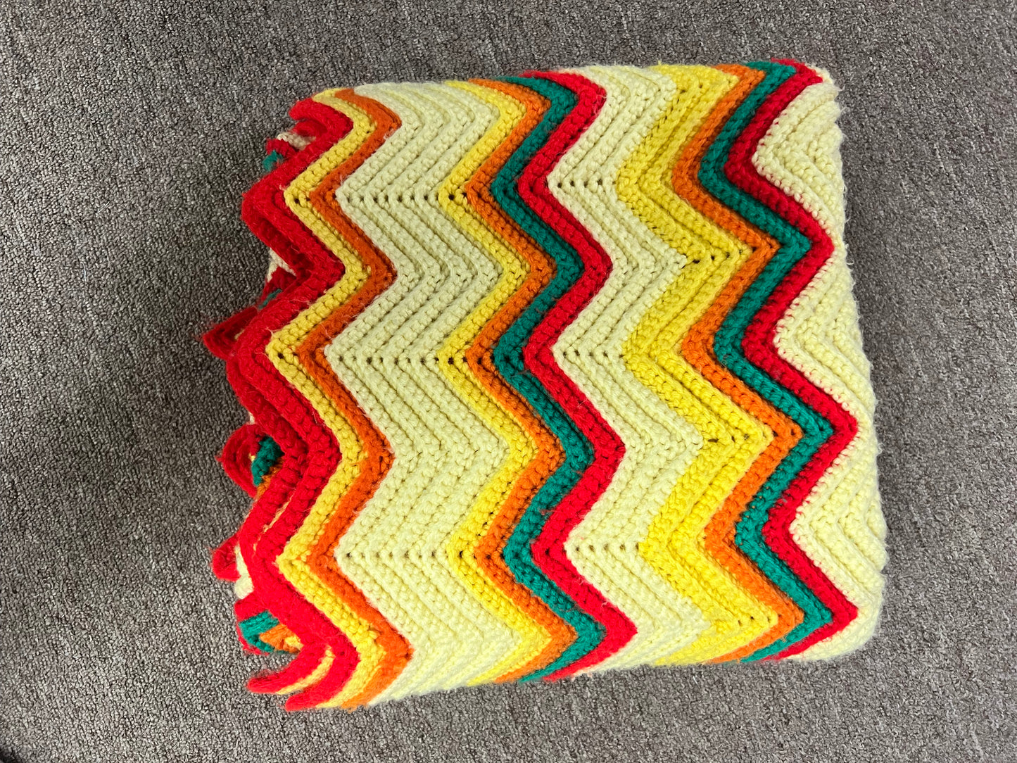 Vibrant Vintage Afghan Throw Blanket
