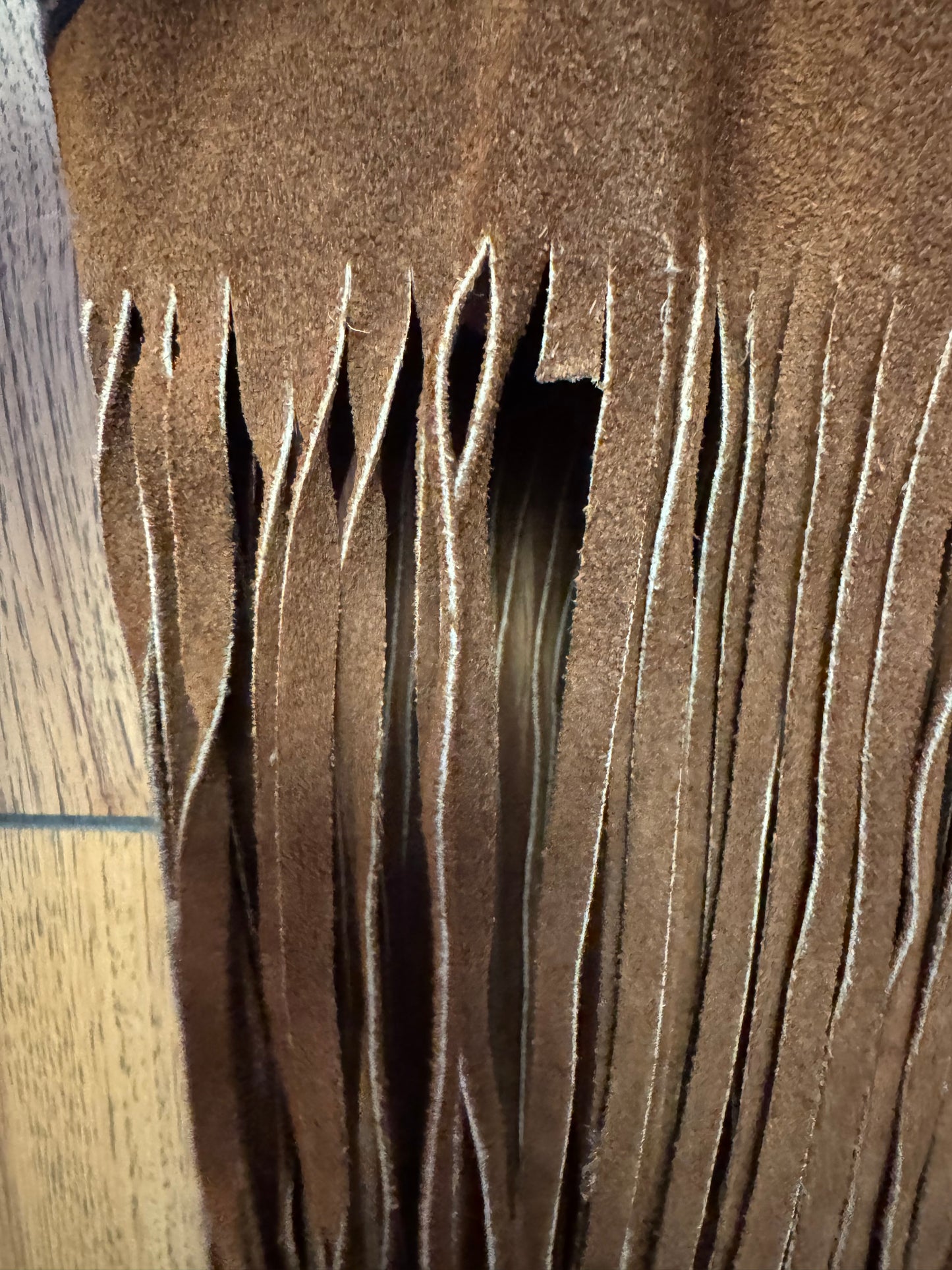 Vintage Suede Fringe Vest