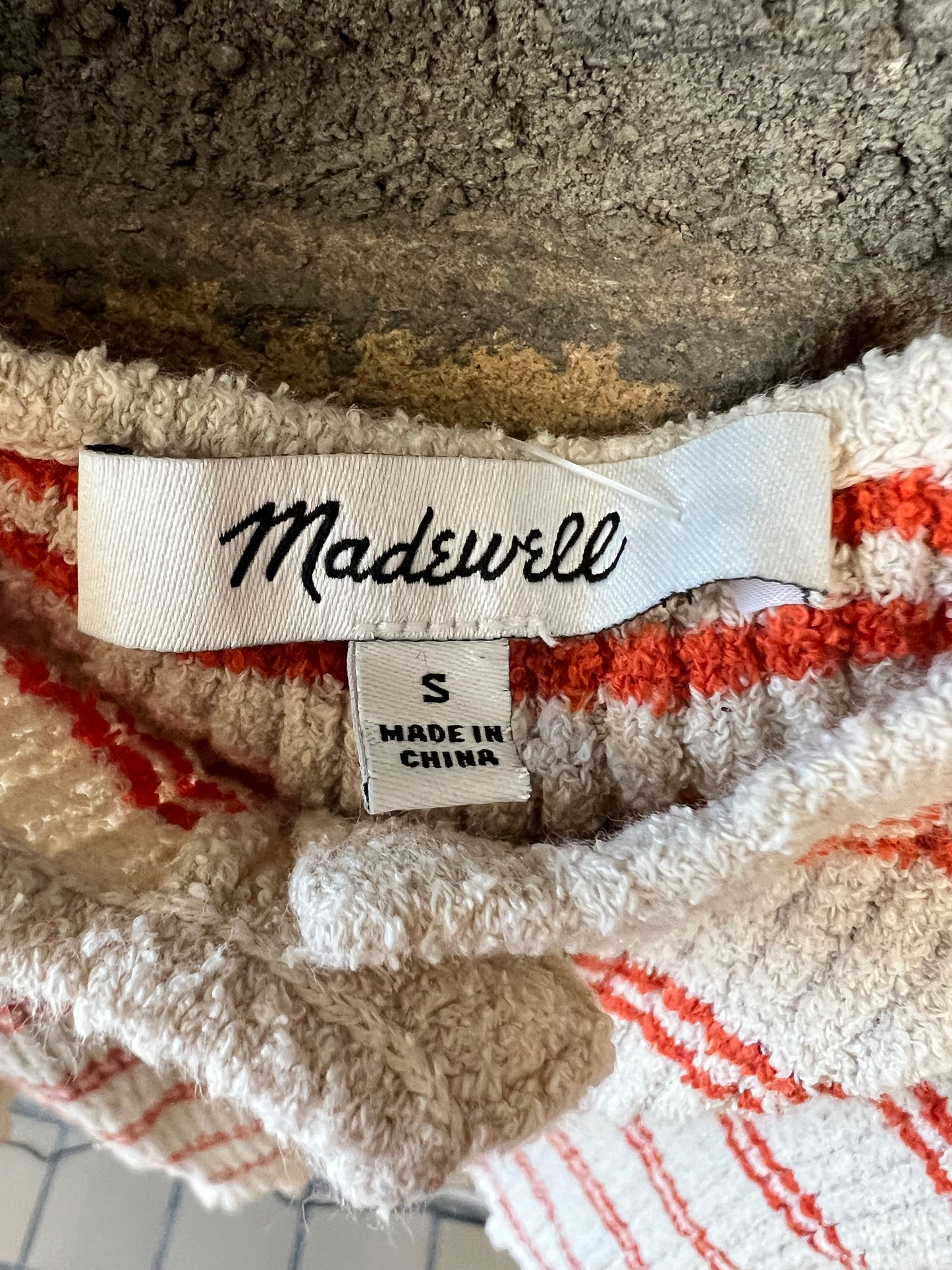 Madewell Striped Knit Tank, size s
