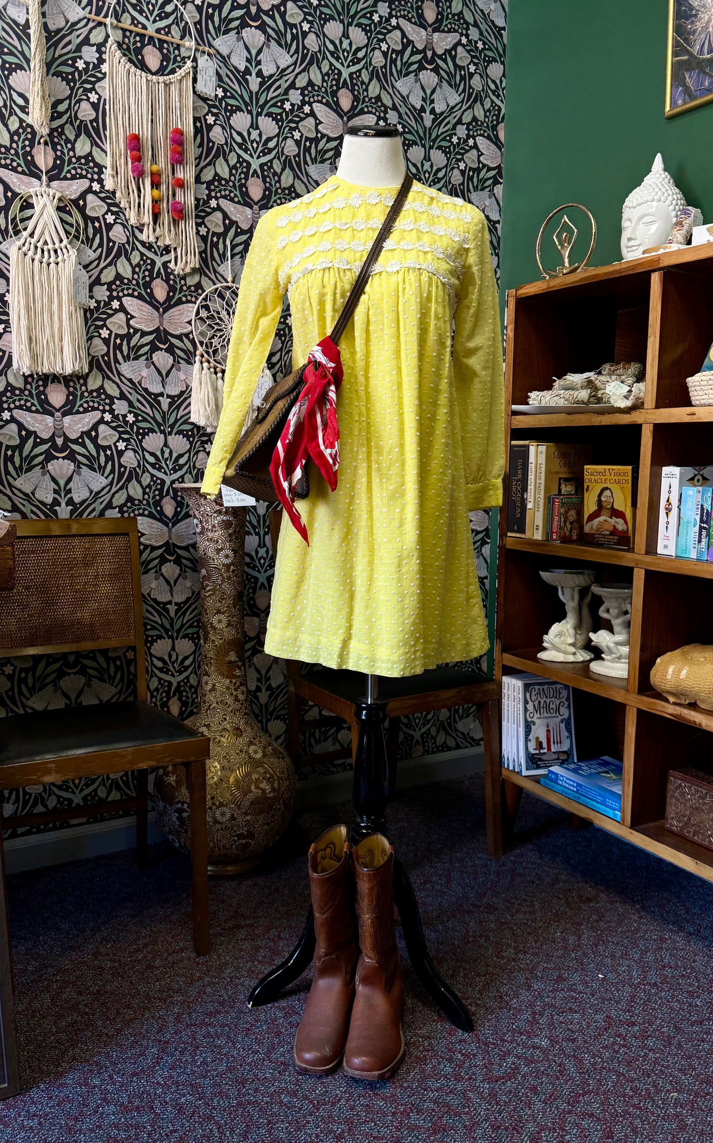 Sunshine Daisy Dot Vintage Dress