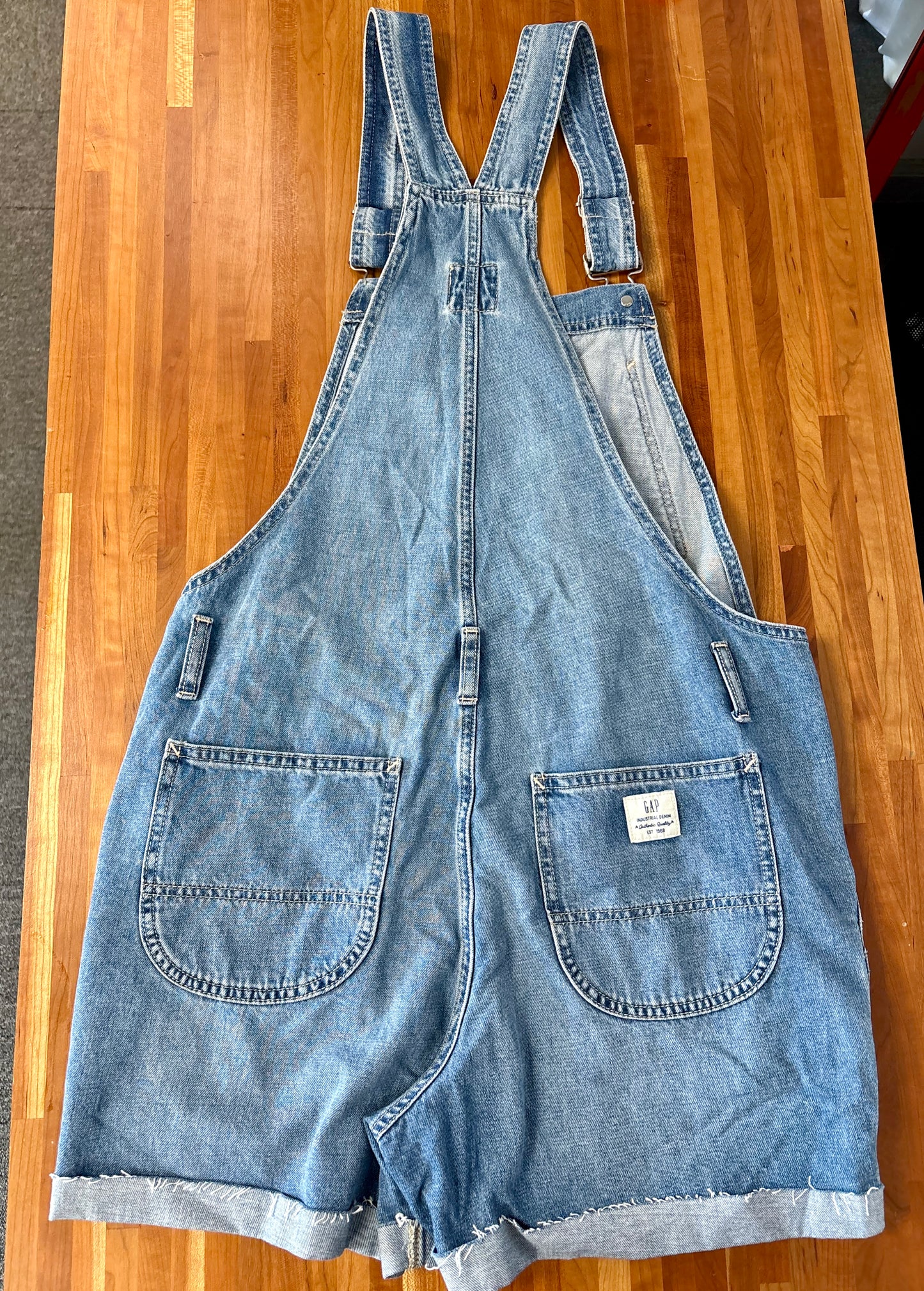 Gap Denim Shorts Overalls-Size M