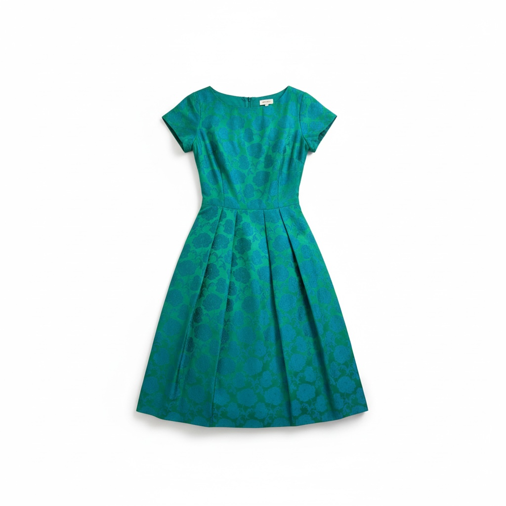 Vintage 1950’s Blue/Green Formal Dress, size s