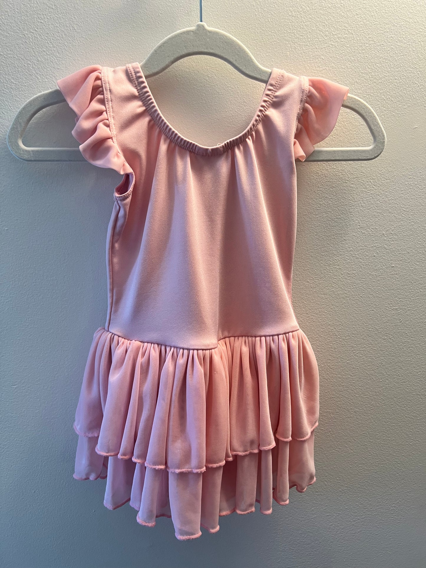 Pink Girls Body Wrappers Leotard size 3/4
