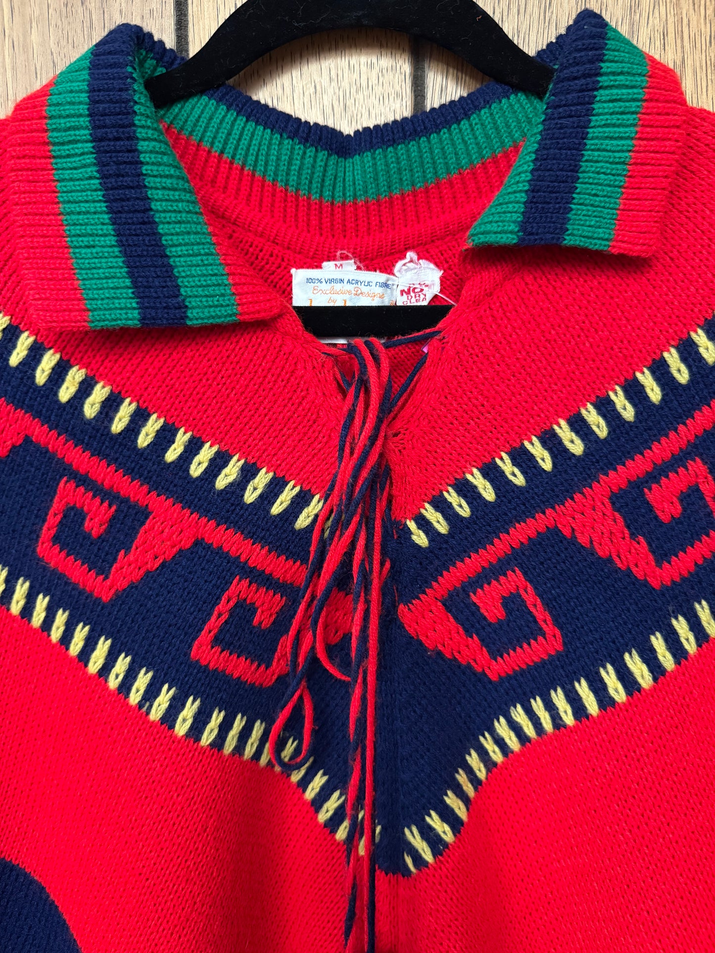 Vintage Knit 60s/70s Poncho