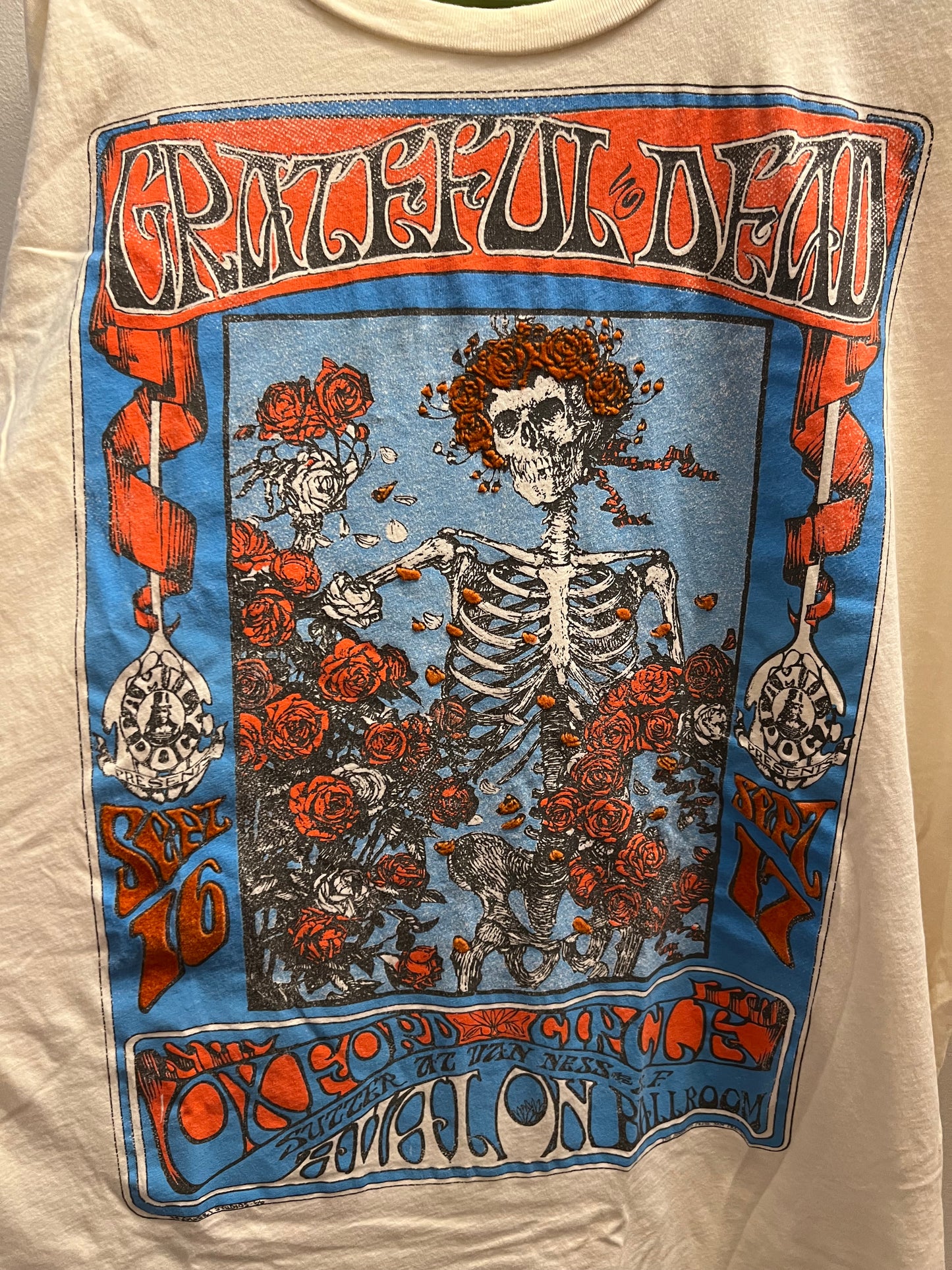 Vintage Grateful Dead Oxford Avalon Ballroom 2009 Tshirt - XL
