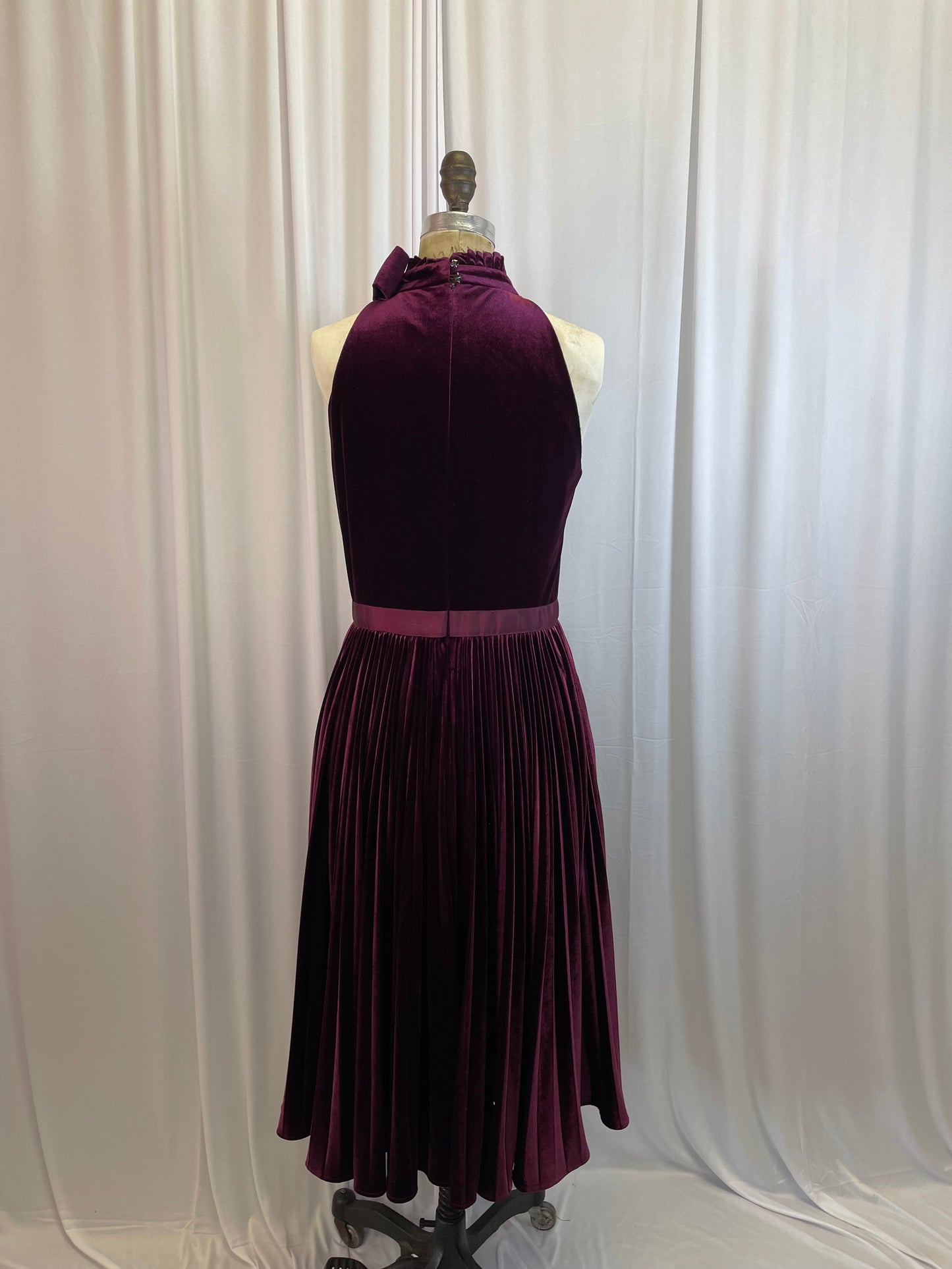 NWT Ted Baker Burgundy Velvet Dress, size 5