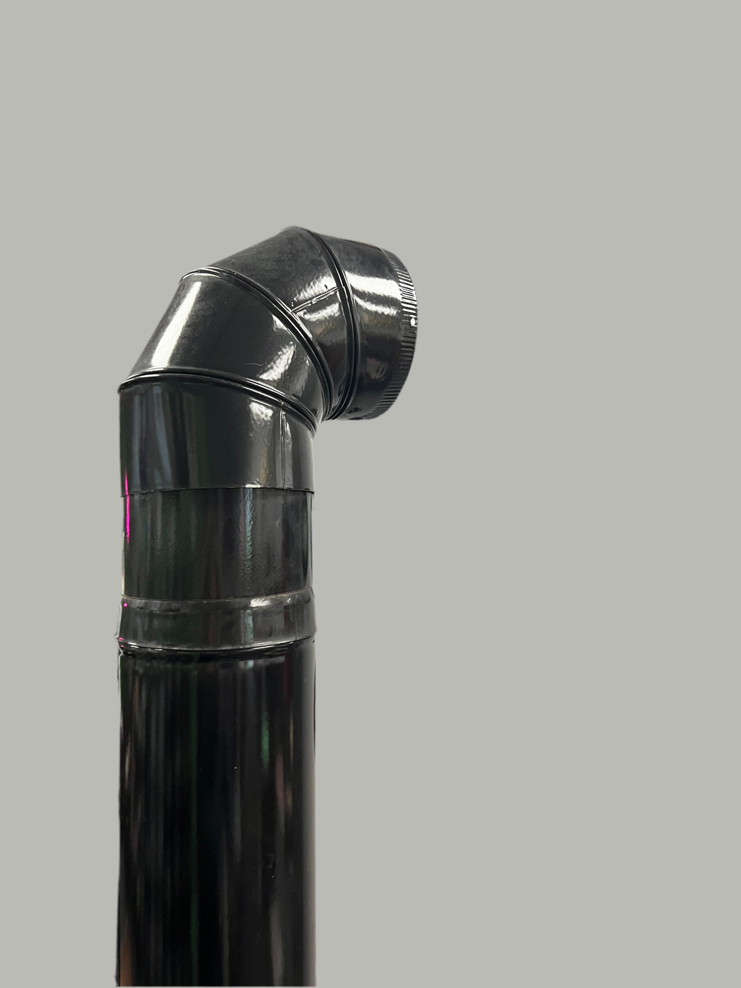 Black Mid Century Modern Cone Fireplace