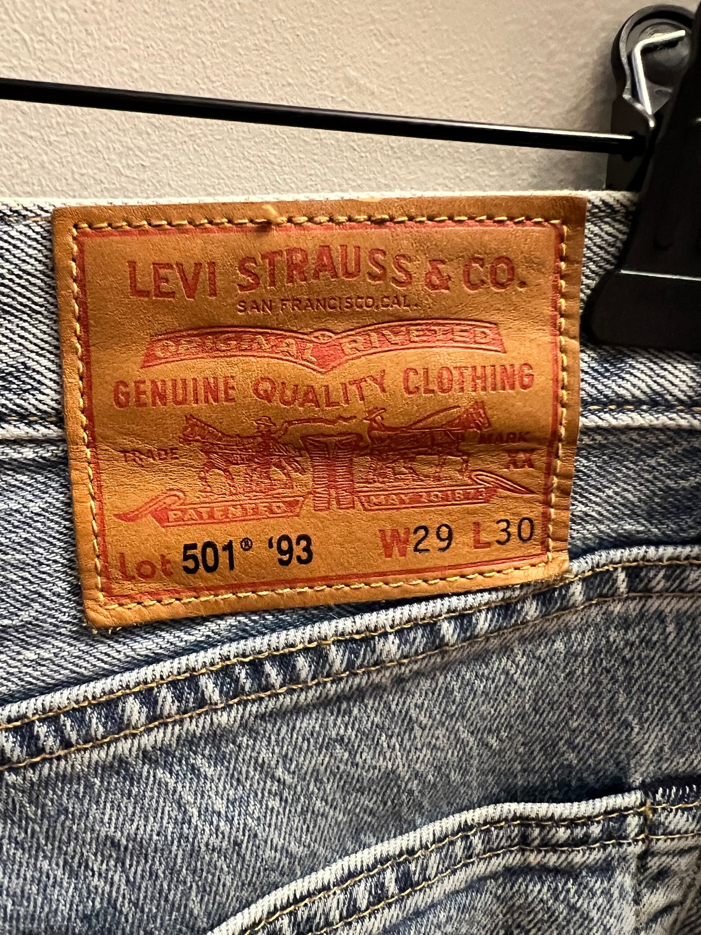 Levi’s 501 ‘93 Jeans—size 29x30
