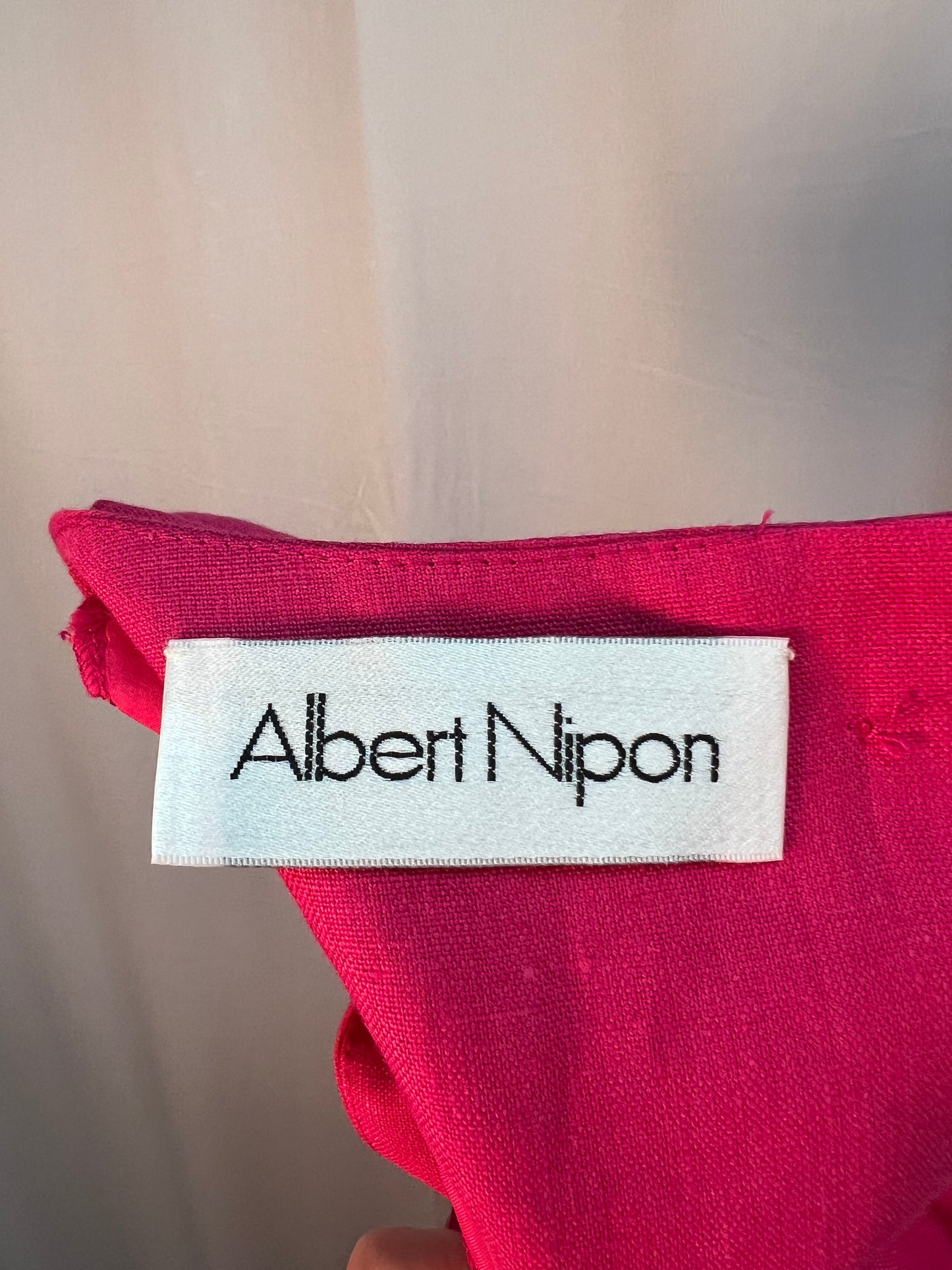 Vintage Albert Nipon Pink Pencil Dress, size 8