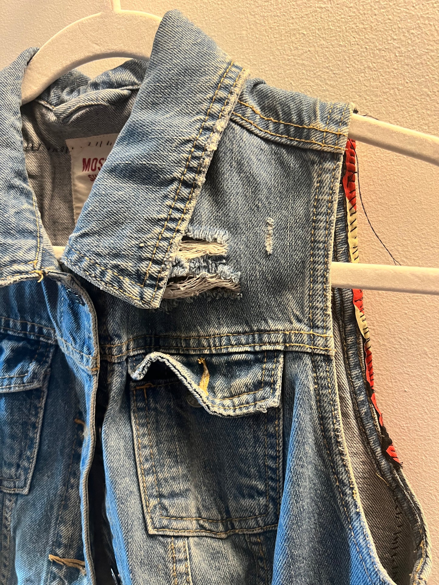 Custom OBEY Clothing Denim Vest - size M