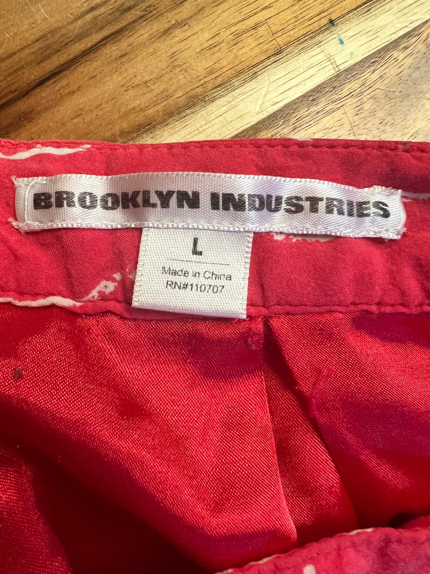Vintage Brooklyn Industries Red Sailboat Skirt, size L