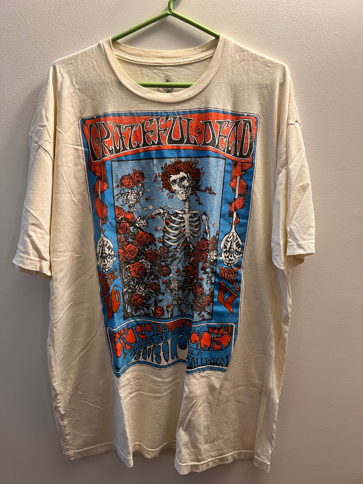 Vintage Grateful Dead Oxford Avalon Ballroom 2009 Tshirt - XL