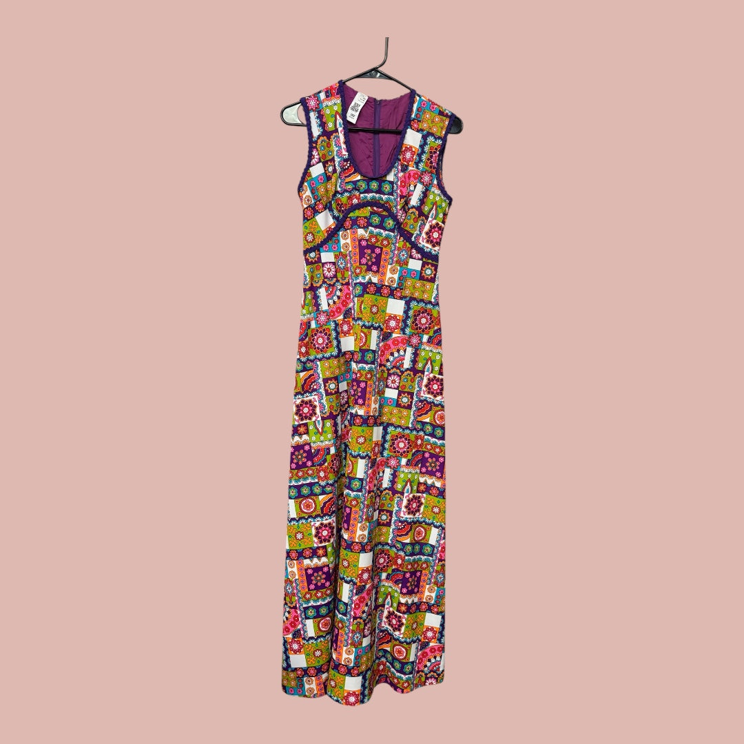 Vintage 60s/70s Maxi Dress