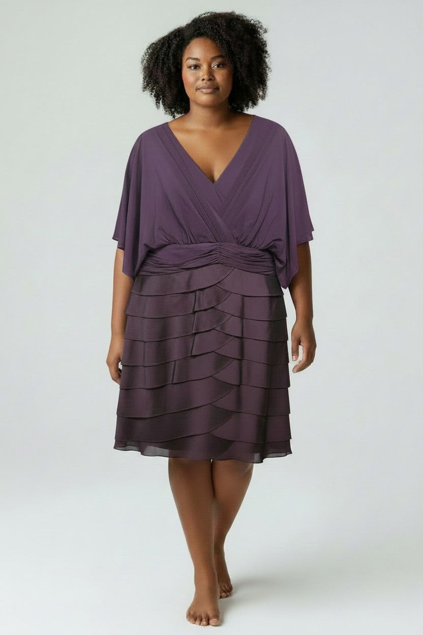 Adrianna Papell Purple Cocktail Dress, Size 14