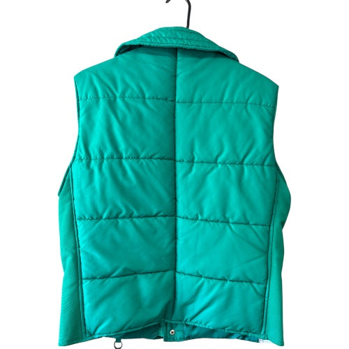 Vintage Cevas 70s/80s Green Puffer Vest, size L