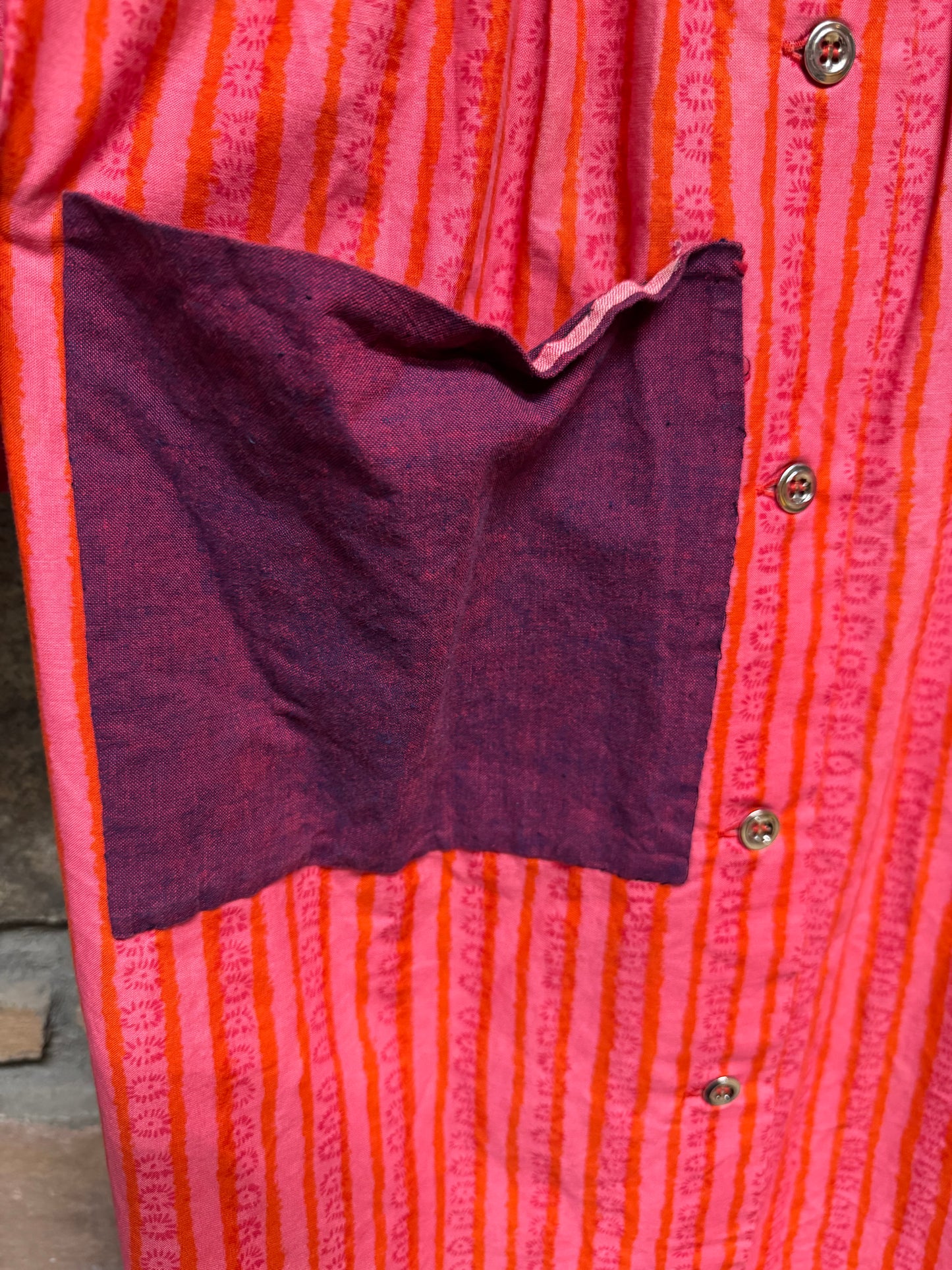 Vintage 70s Marimekko Shirt Dress, size m