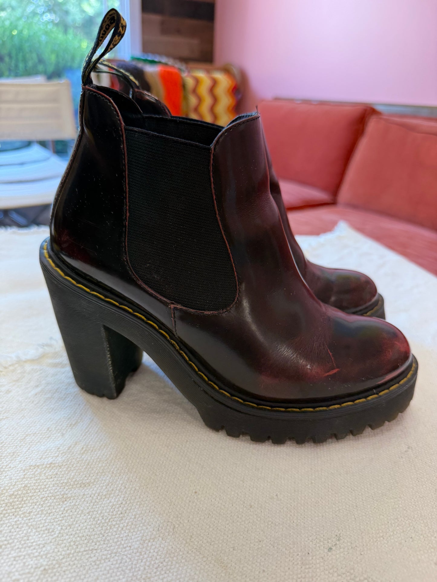 Deep Cherry Red Doc Martens - size 6