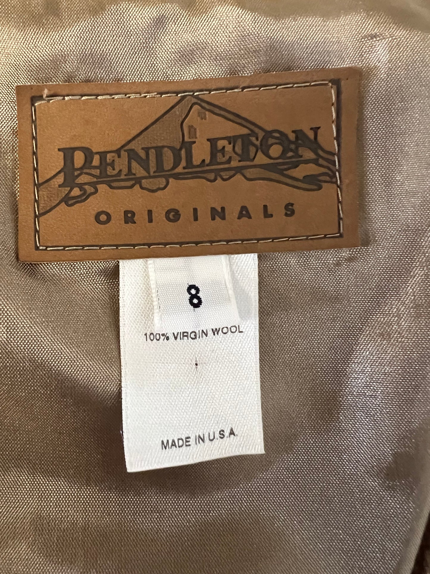 Vintage Pendleton Vest size 8