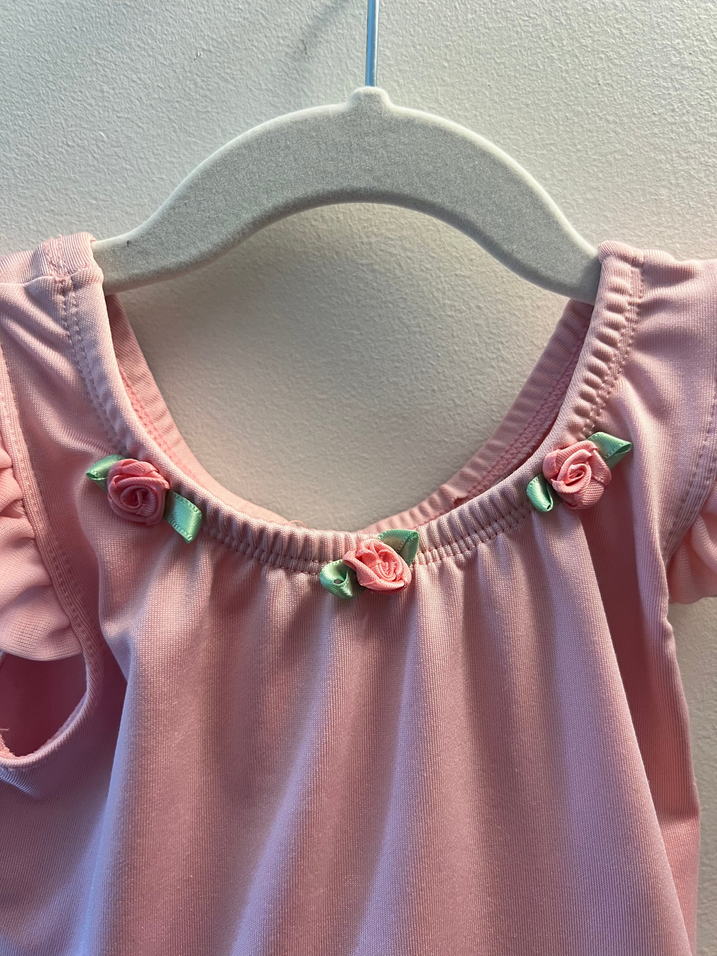 Pink Girls Body Wrappers Leotard size 3/4