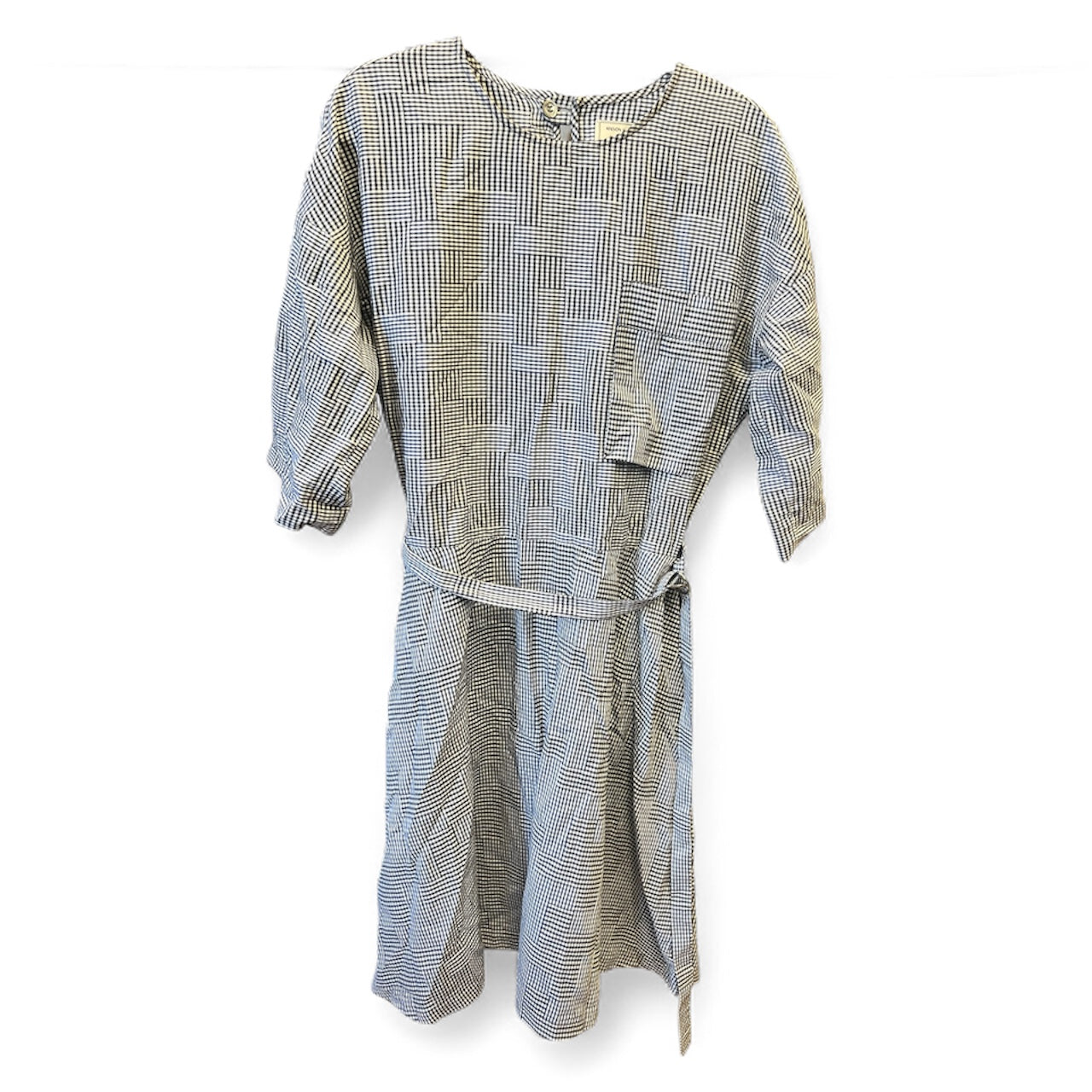 Maison Kitsuné Black/White Gingham Dress, size 40 (large)