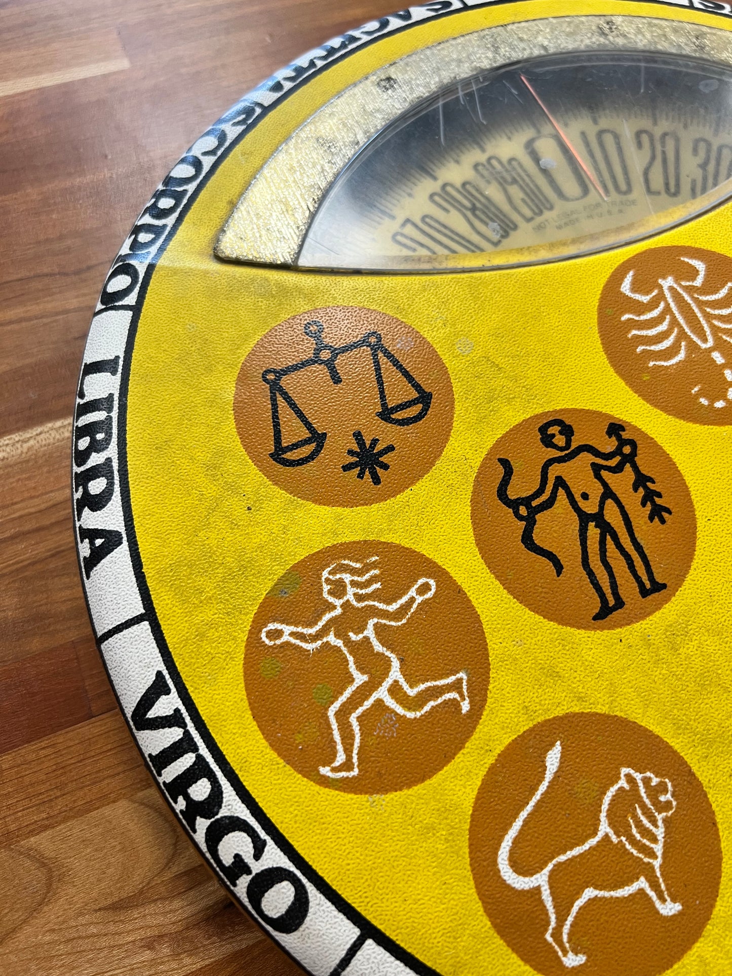 Vintage Zodiac-themed Bathroom Scale