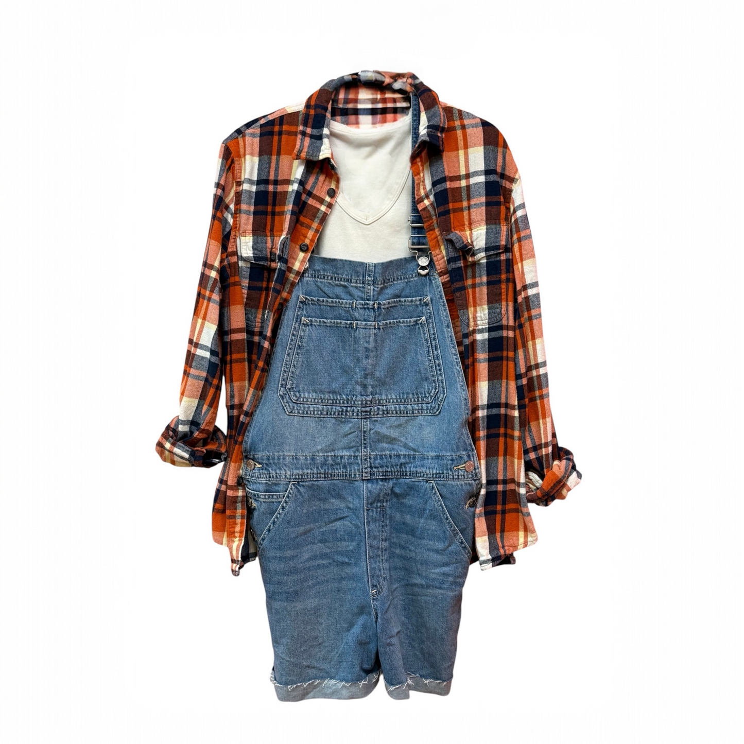 Gap Denim Shorts Overalls-Size M