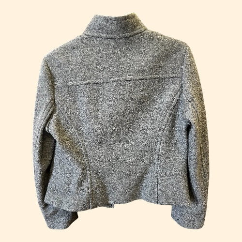 Boden Short Gray Wool Coat, size 10