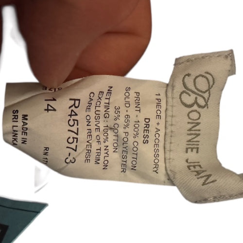 Bonnie Jean Retro Style Polka Dot Dress, size 14