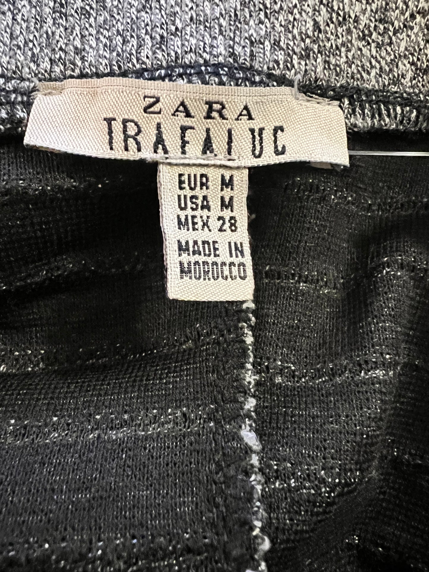 Zara Trafaluc Gray Fit & Flare Skirt, size m