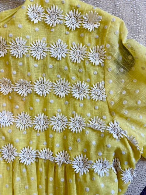 Sunshine Daisy Dot Vintage Dress