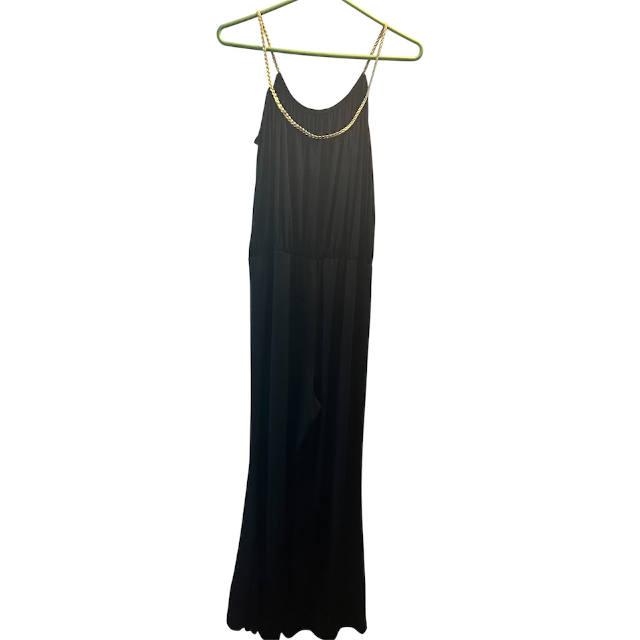 Tiana B. Black Jumpsuit/Black Embellishment - size S