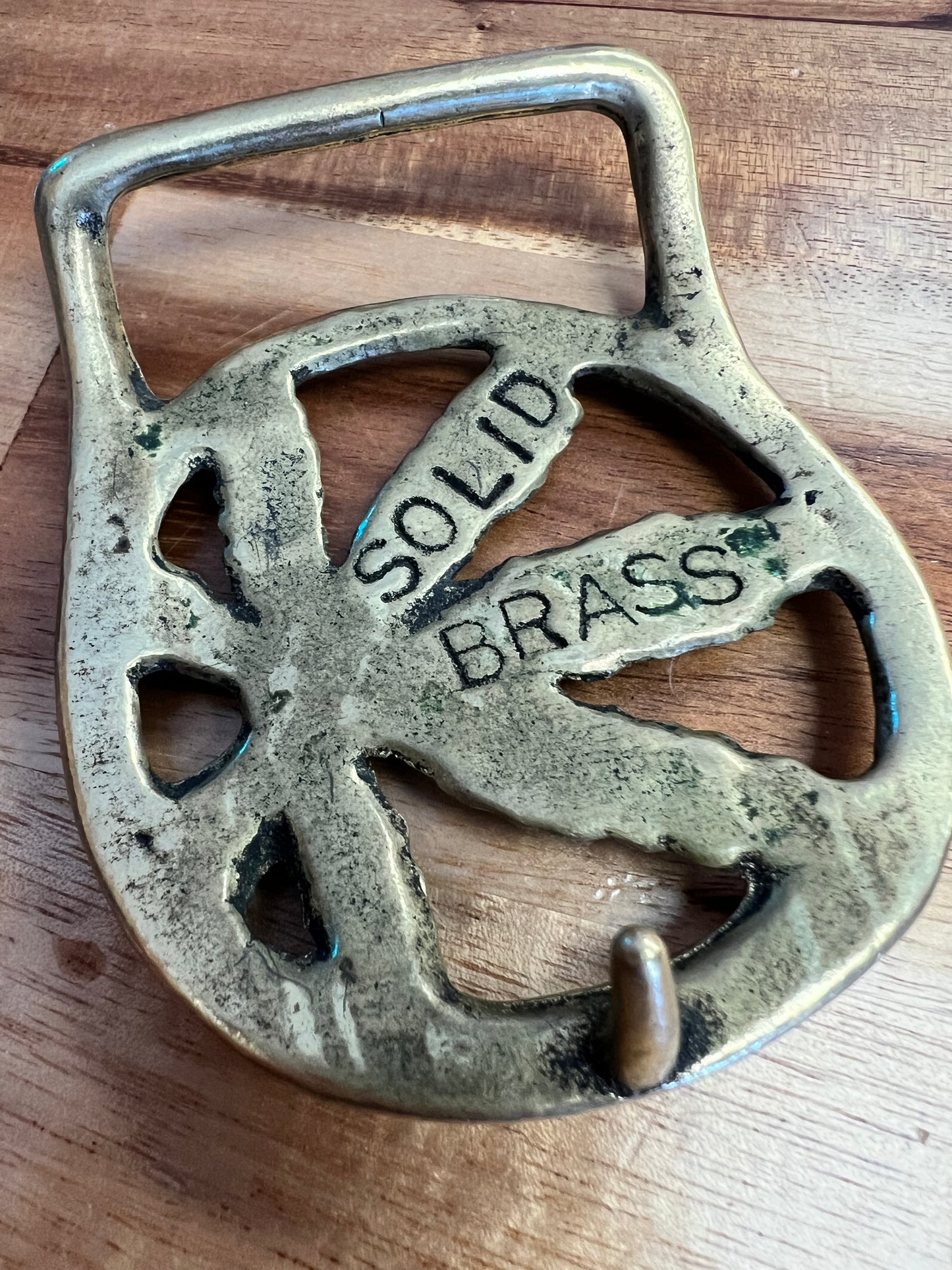 Vintage Pot Leaf Belt Buckle