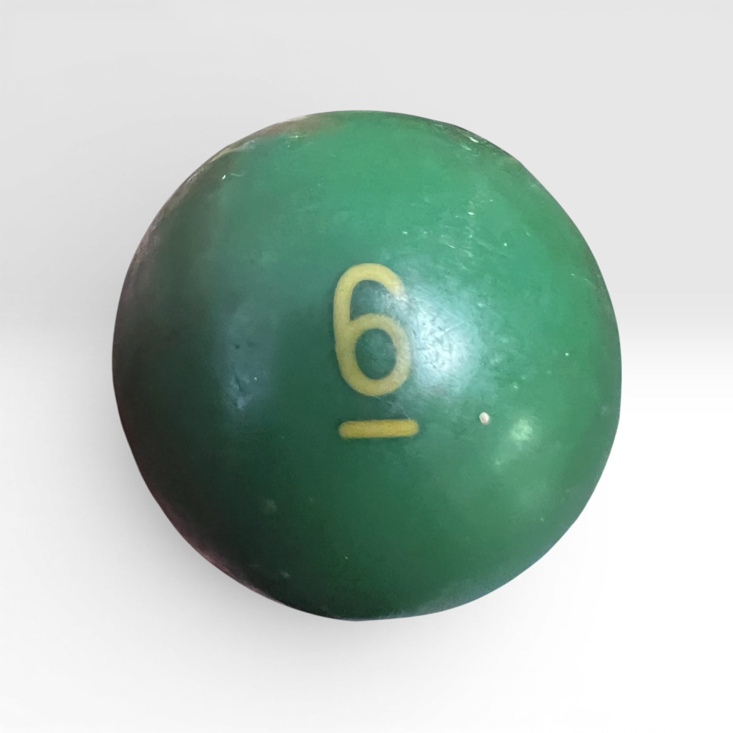 Lucky Vintage Billiard Ball With Clear Lucite Display Stand (Single)