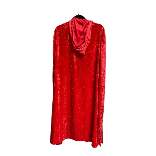 Red Velvet Halloween Cape with Hood