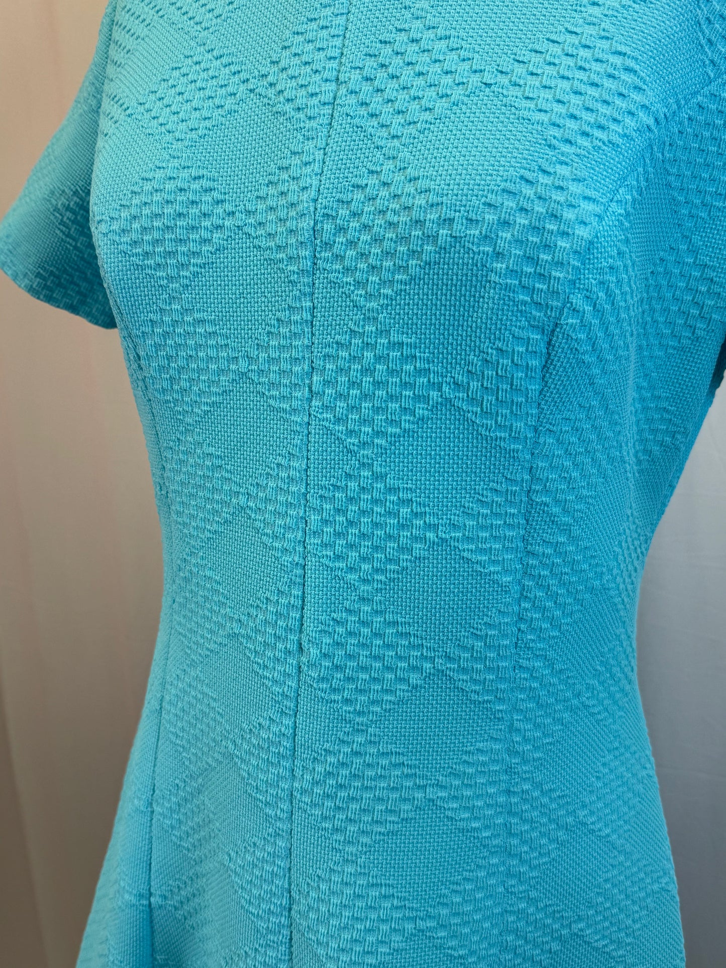 1960s Vintage Aqua Dress, size m