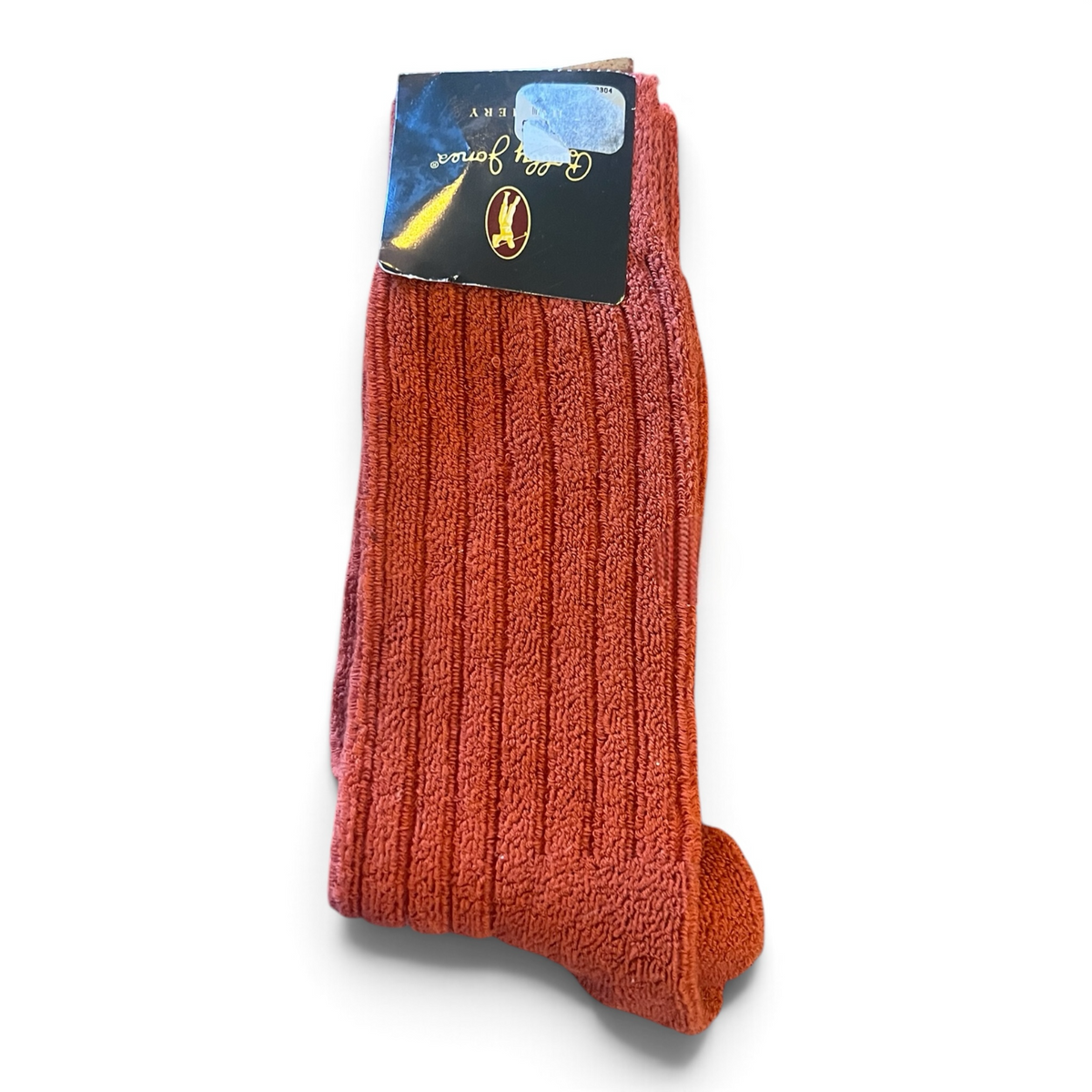 NWT Bally Jones Rust-Colored Ribbed Crew Autumn Socks