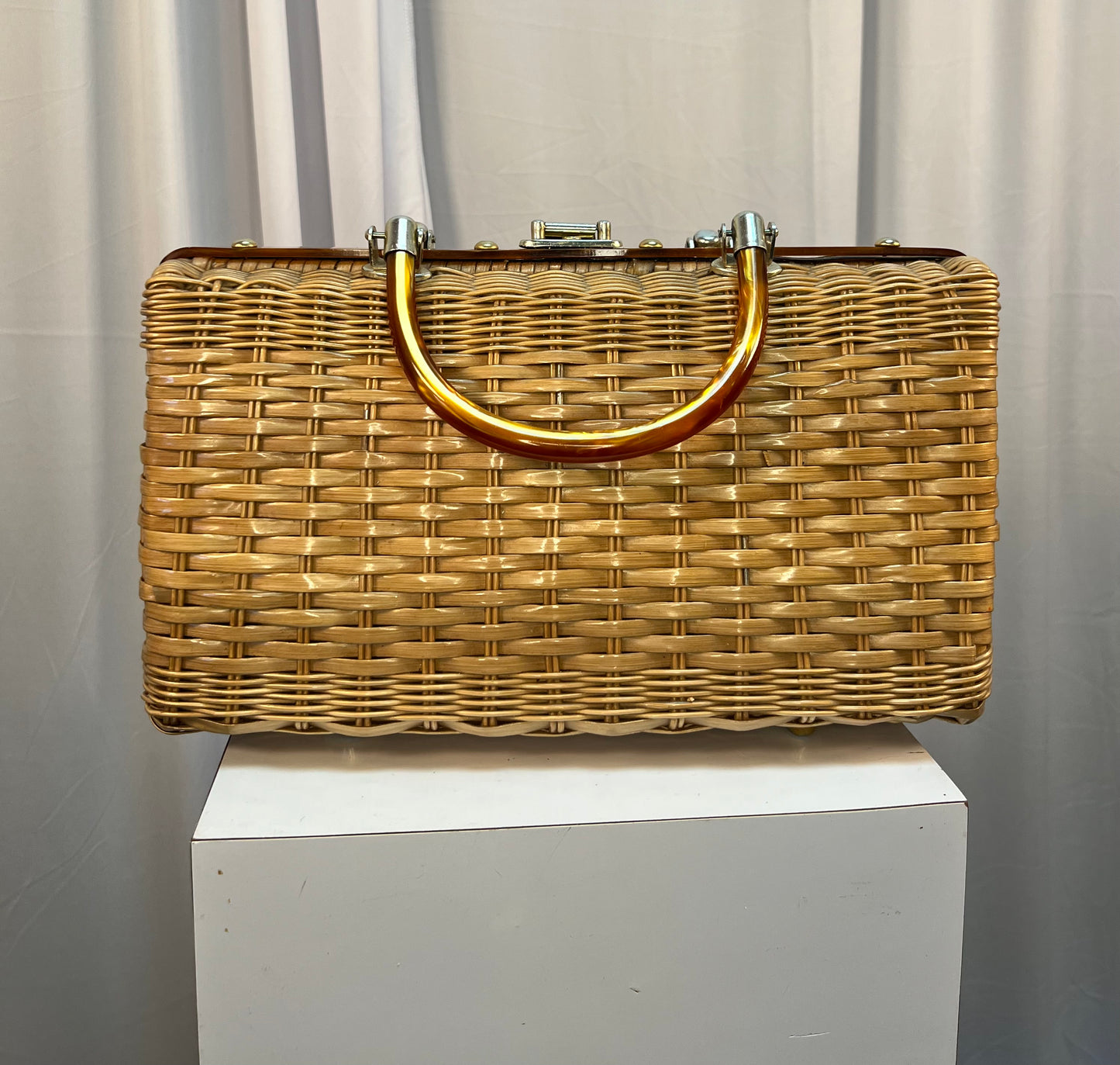 1950s Princess Charming basket purse