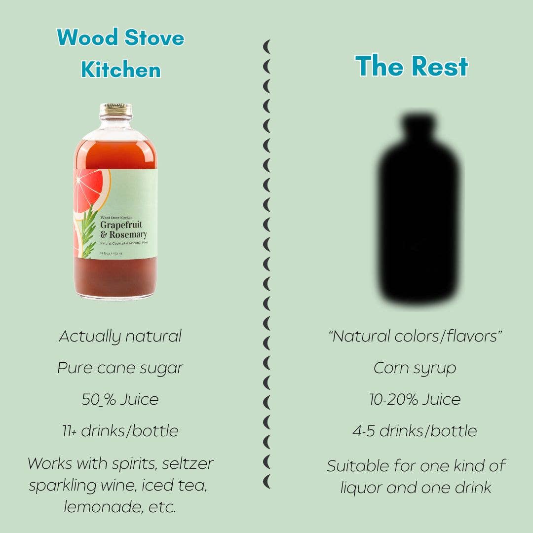 Grapefruit & Rosemary Cocktail and Mocktail Mixer, 16 fl oz