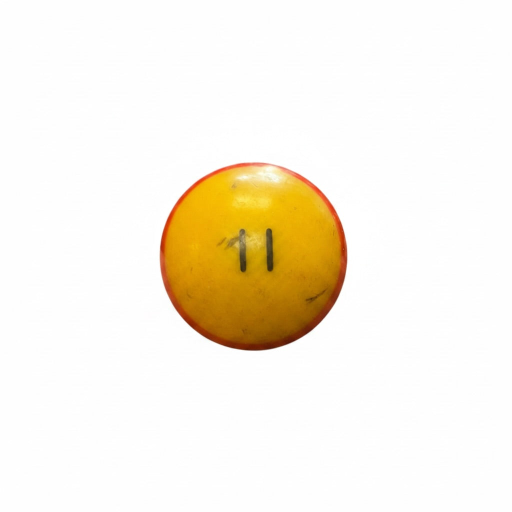 Lucky Vintage Billiard Ball With Clear Lucite Display Stand (Single)