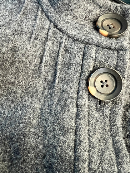 Boden Short Gray Wool Coat, size 10