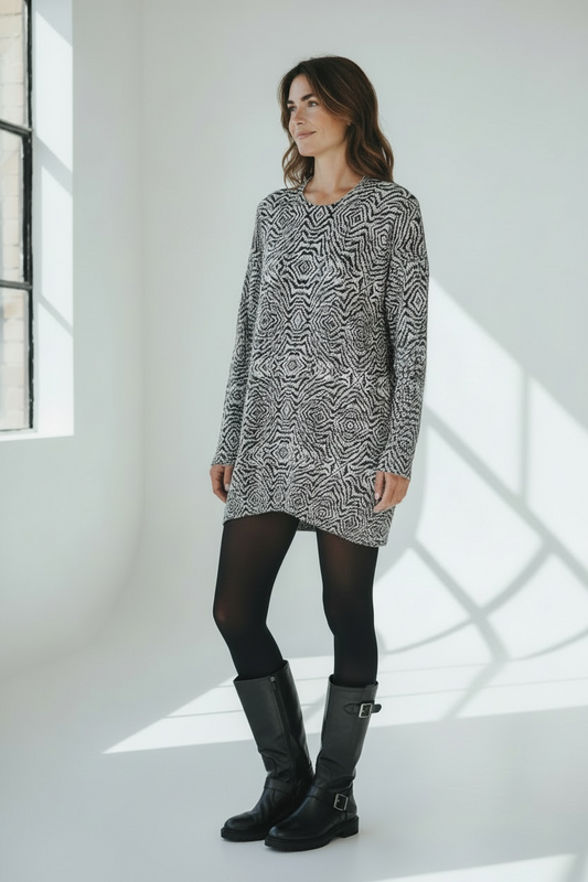 Zadig & Voltaire Deluxe Silk/Cashmere Sweater Dress, size m