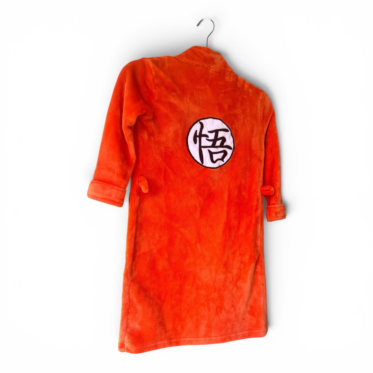 Dragon Ball Z Orange Fuzzy Children’s Bathrobe, Kids Size XS/S