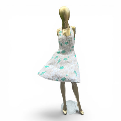 Vintage Hilo Hattie Halter Sundress, Made in Hawaii, Retro Pin-Up, Size 6