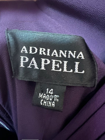Adrianna Papell Purple Cocktail Dress, Size 14