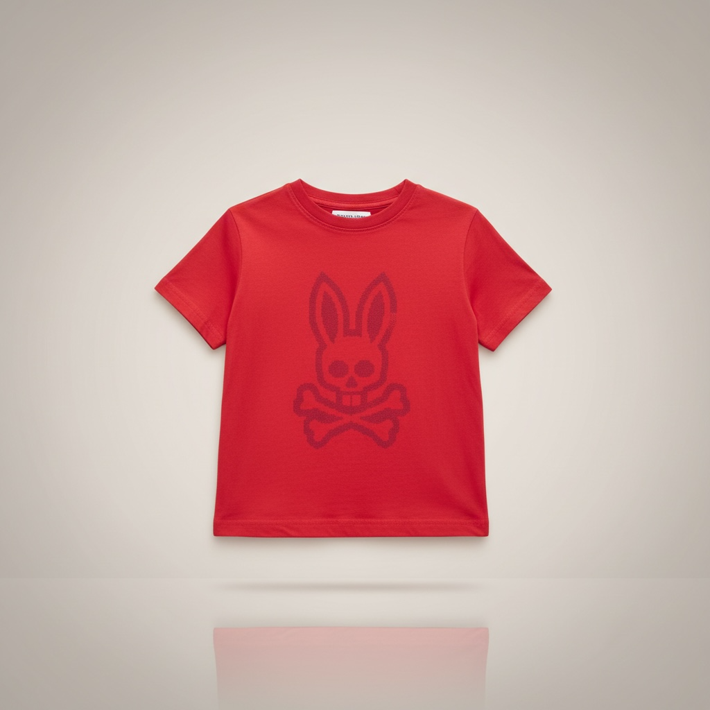 Psycho Bunny Kids Red T-shirt, size xs 5-6