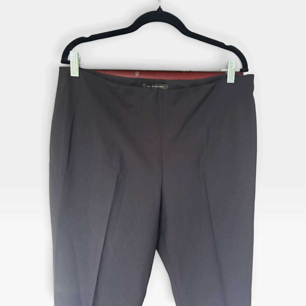NWT Elie Tahari Juliette Black Dress Pants, Classic Black Trousers, Size 14